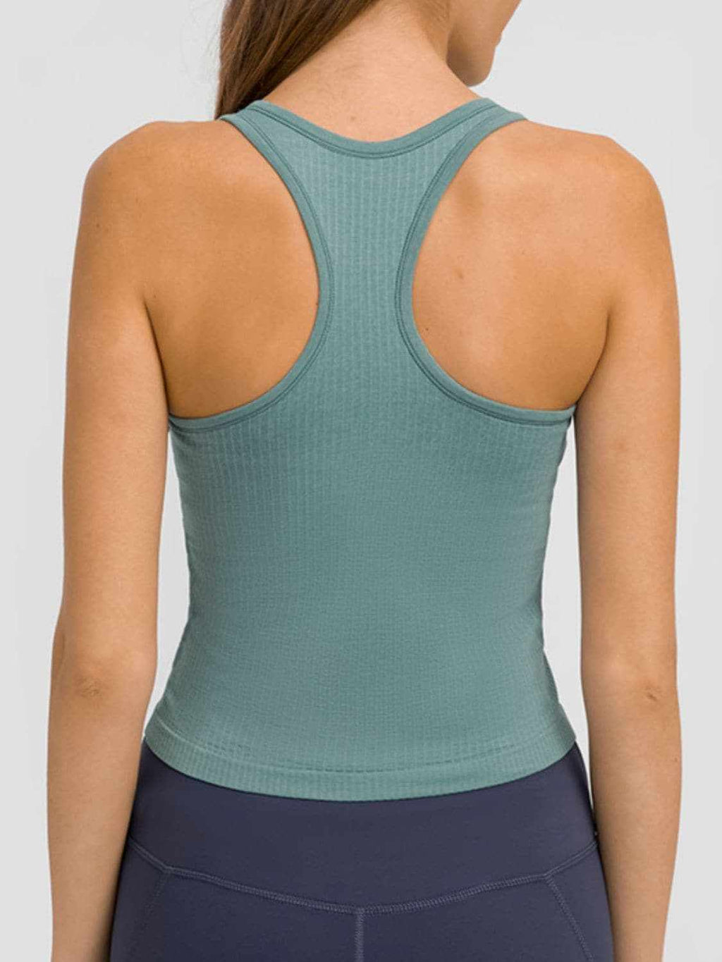 Removable pad racerback tank