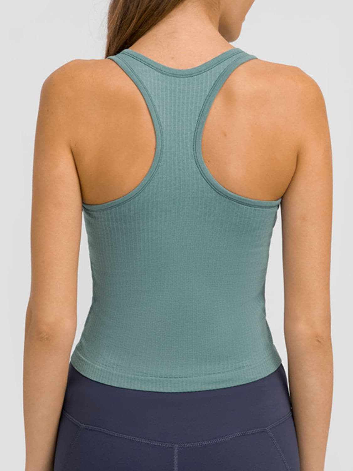 Removable pad racerback tank