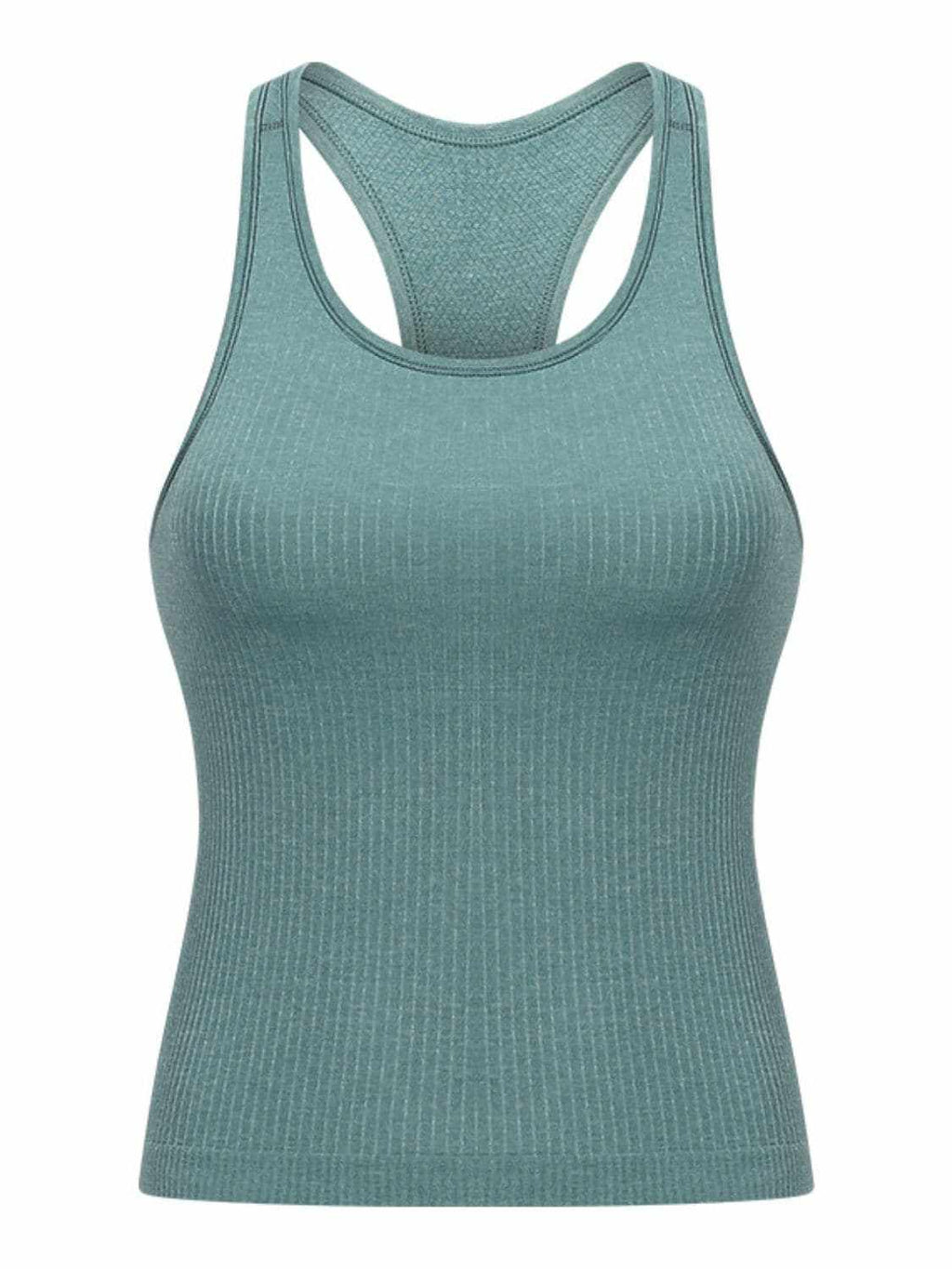 Removable pad racerback tank