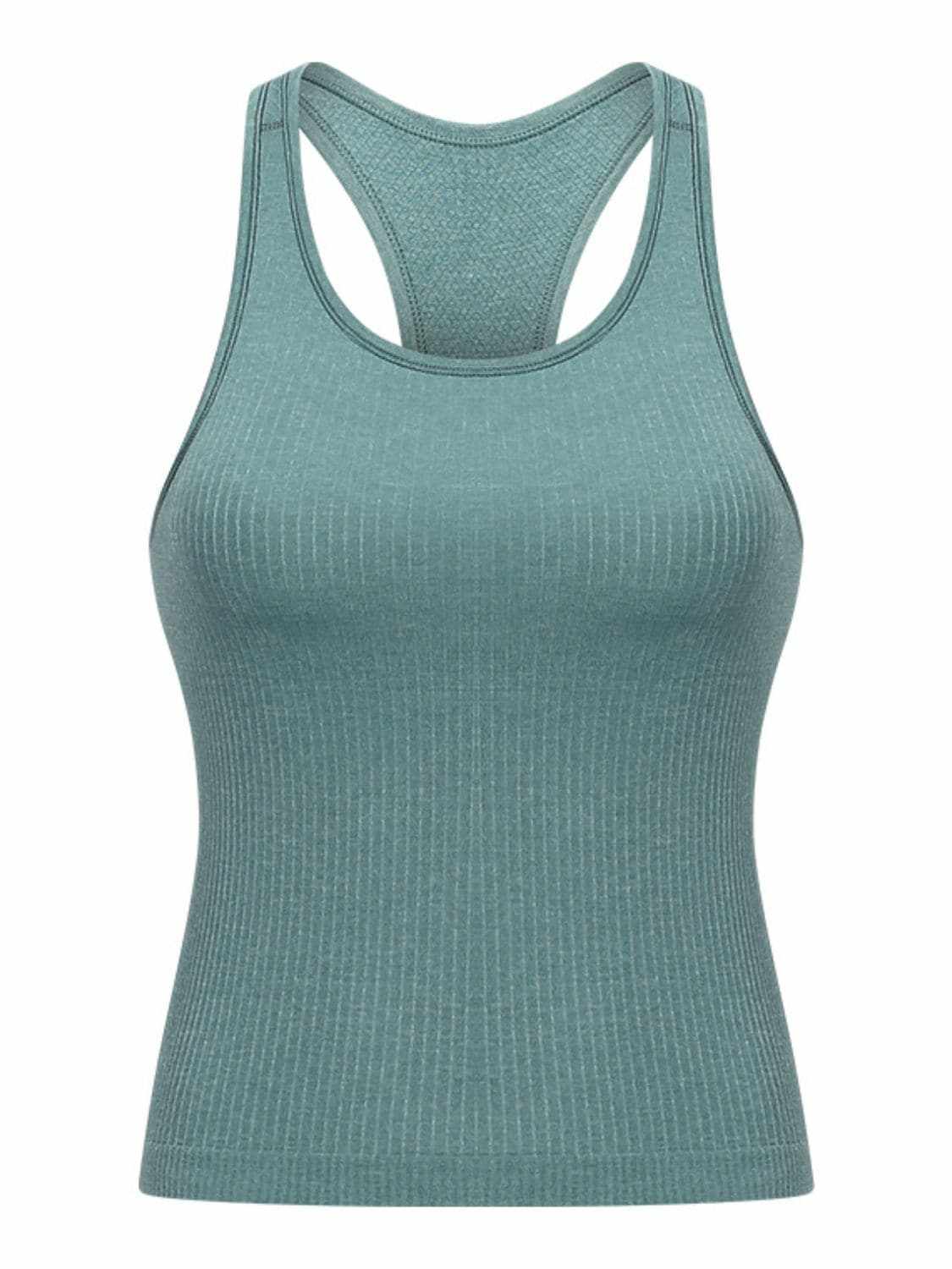 Removable pad racerback tank