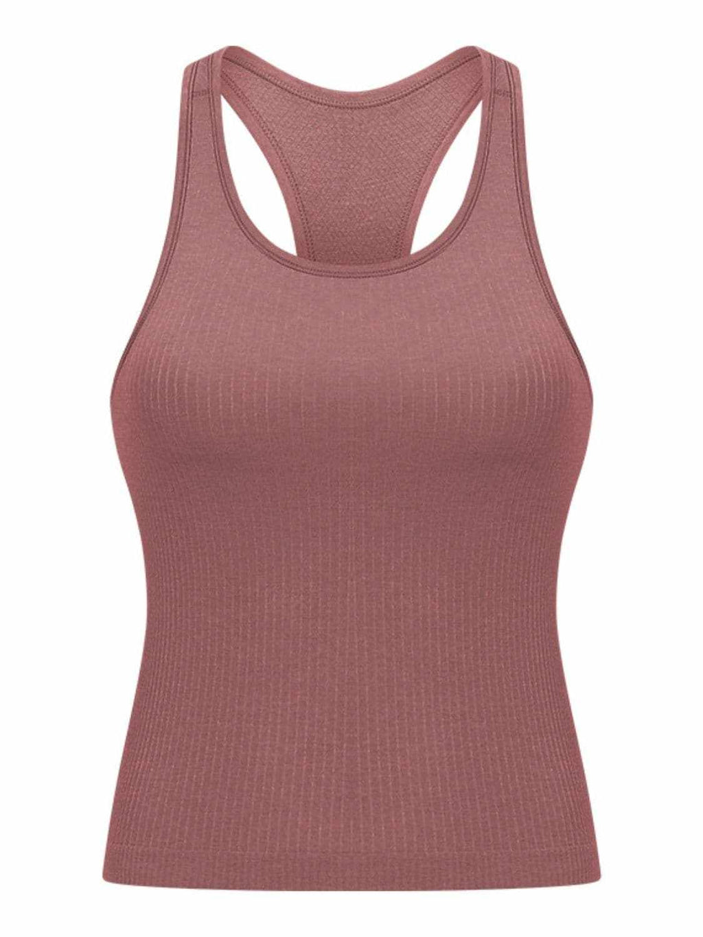 Removable pad racerback tank