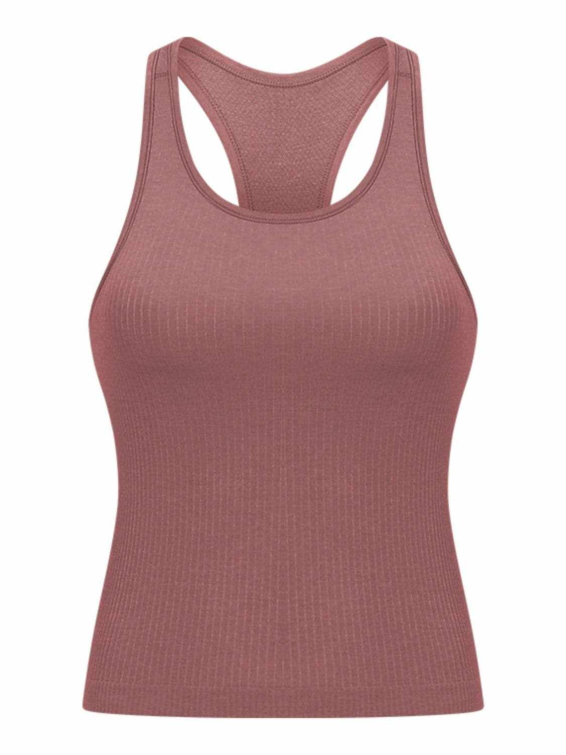 Removable pad racerback tank