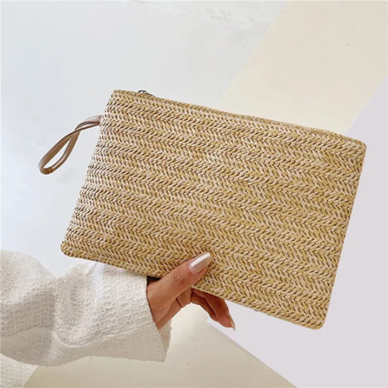 Premium Weaving Wristlet Clutch Bag for Stylish Everyday Use