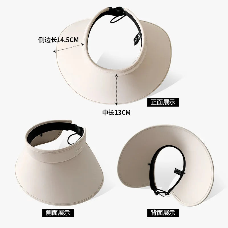 Premium Summer Wide Brim Floppy Visor Hats for Sun Protection