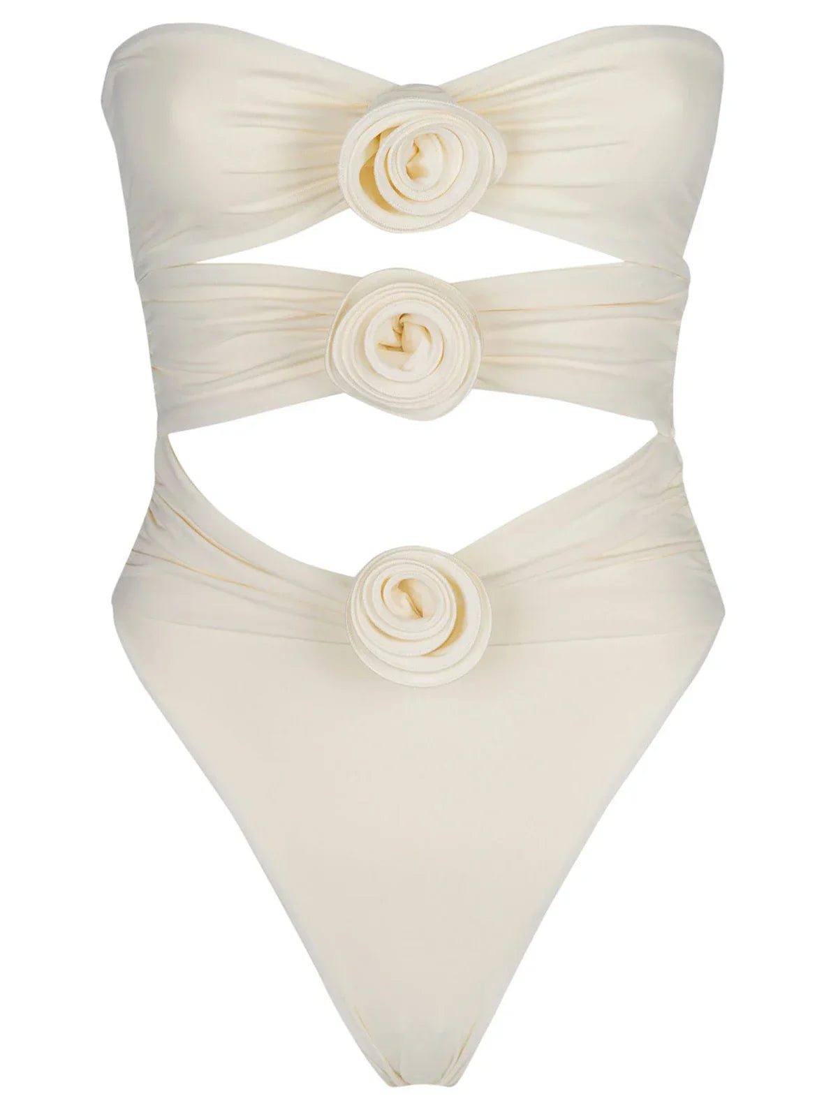 Premium Oceana One Piece Swimsuit in White and Pink for Women