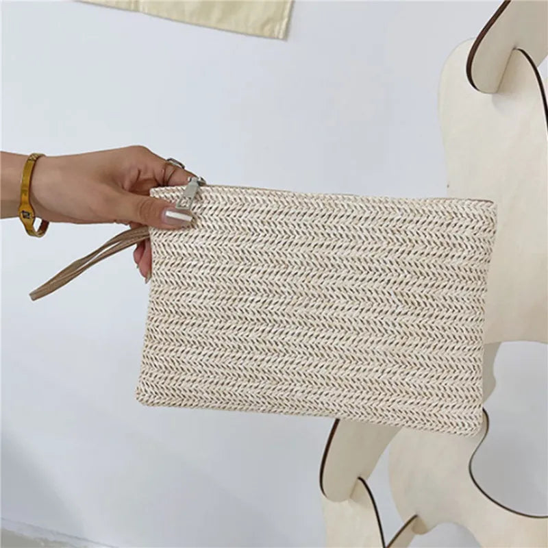 Premium Weaving Wristlet Clutch Bag for Stylish Everyday Use