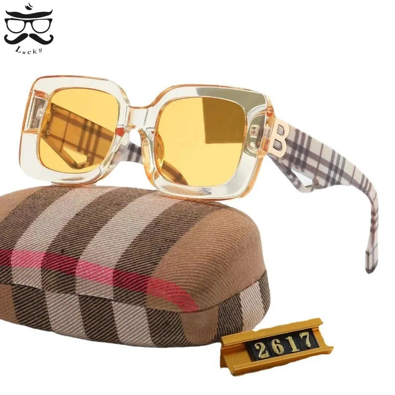 Premium Luxury Retro Large Frame Sunglasses for Stylish Women
