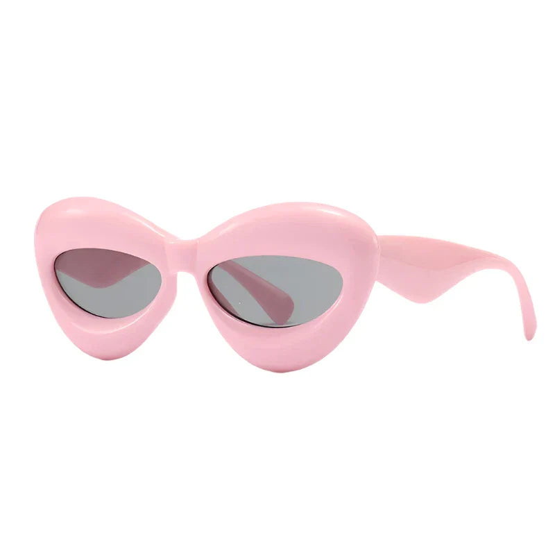Premium Plush Women Cat Eye Sunglasses for Stylish Protection