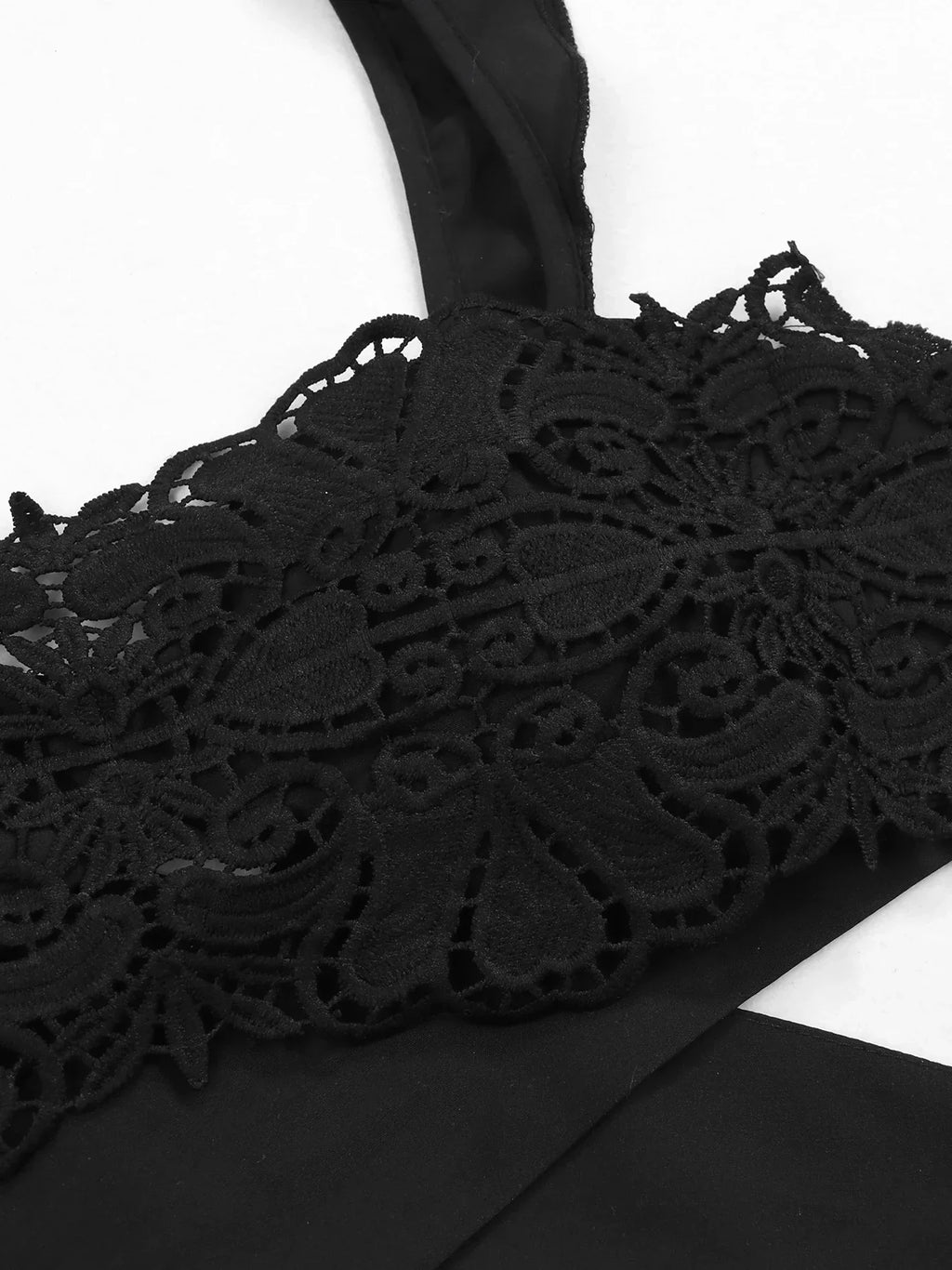 Premium Halle Black Lace Three Piece Swimsuit for Stylish Women