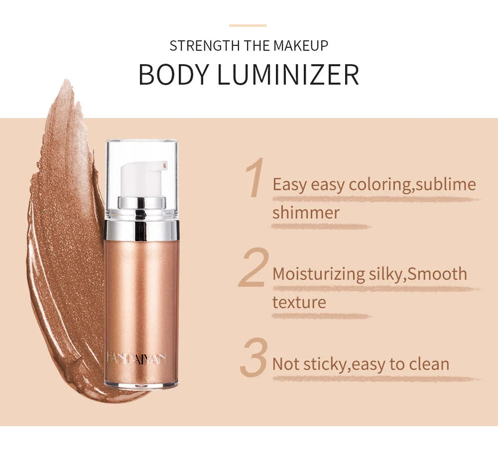 Premium Liquid Highlighter Body Shimmer for Radiant Skin Shine