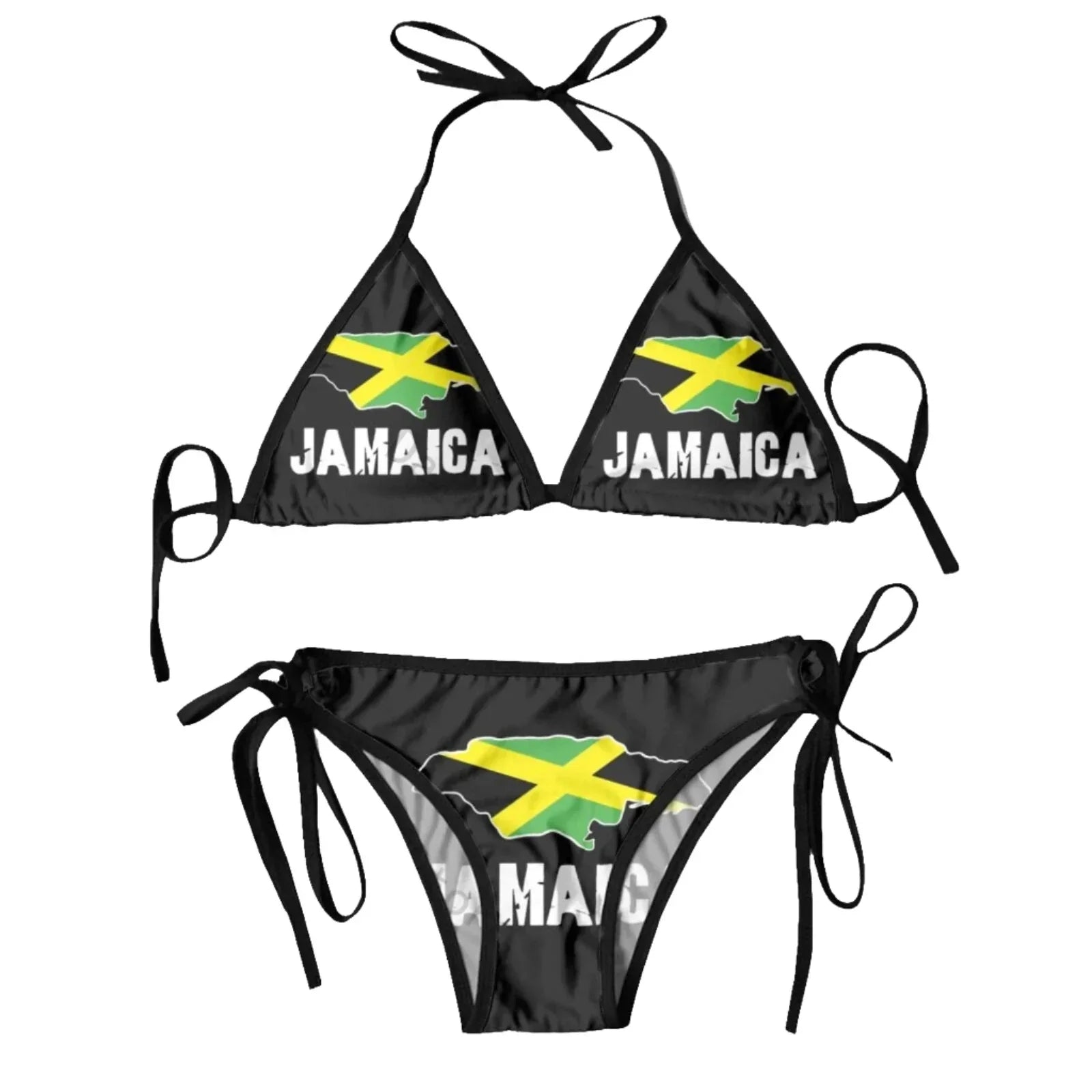 Premium Jamaican Flag Two Piece Swimsuit for Confident Women