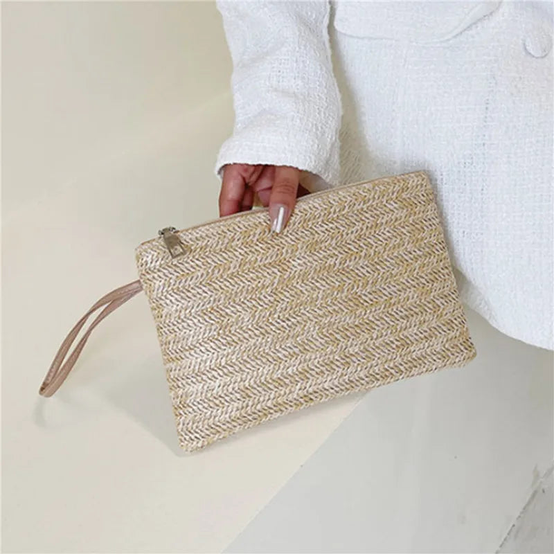 Premium Weaving Wristlet Clutch Bag for Stylish Everyday Use