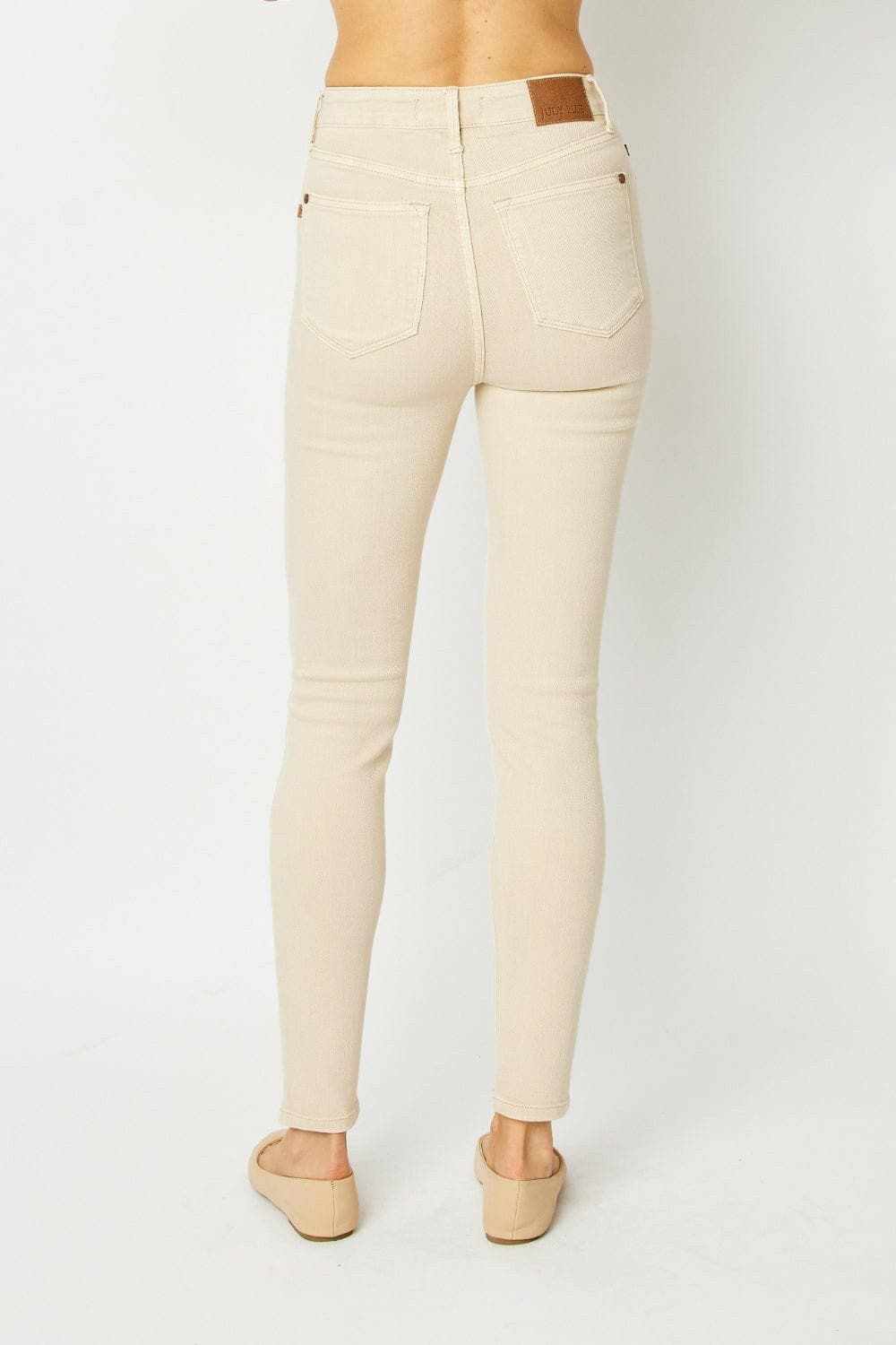 Sculpted tummy control skinny jeans