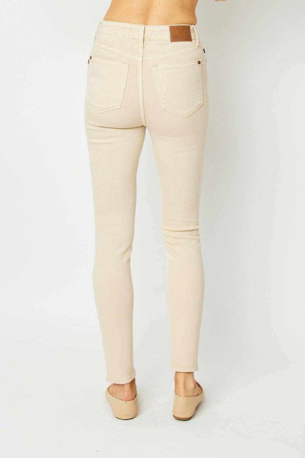Sculpted tummy control skinny jeans
