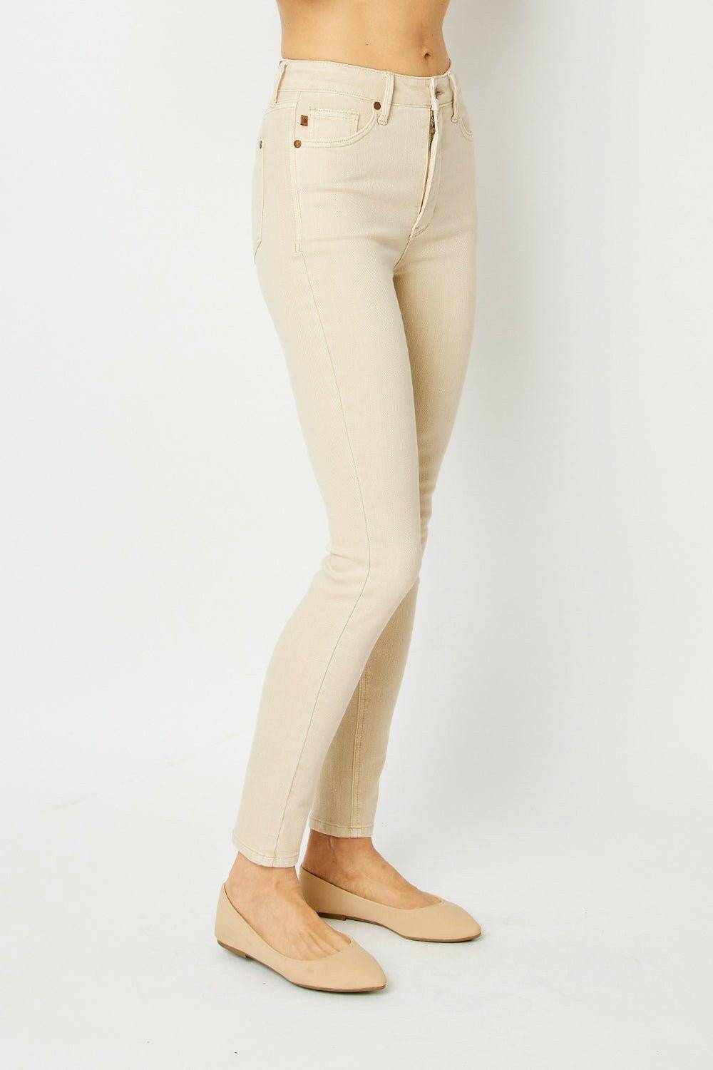 Sculpted tummy control skinny jeans