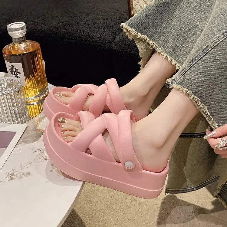 Premium Thick Sole Heightened Comfortable Women's Sandals for Summer