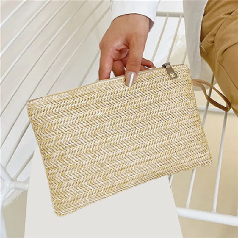 Premium Weaving Wristlet Clutch Bag for Stylish Everyday Use