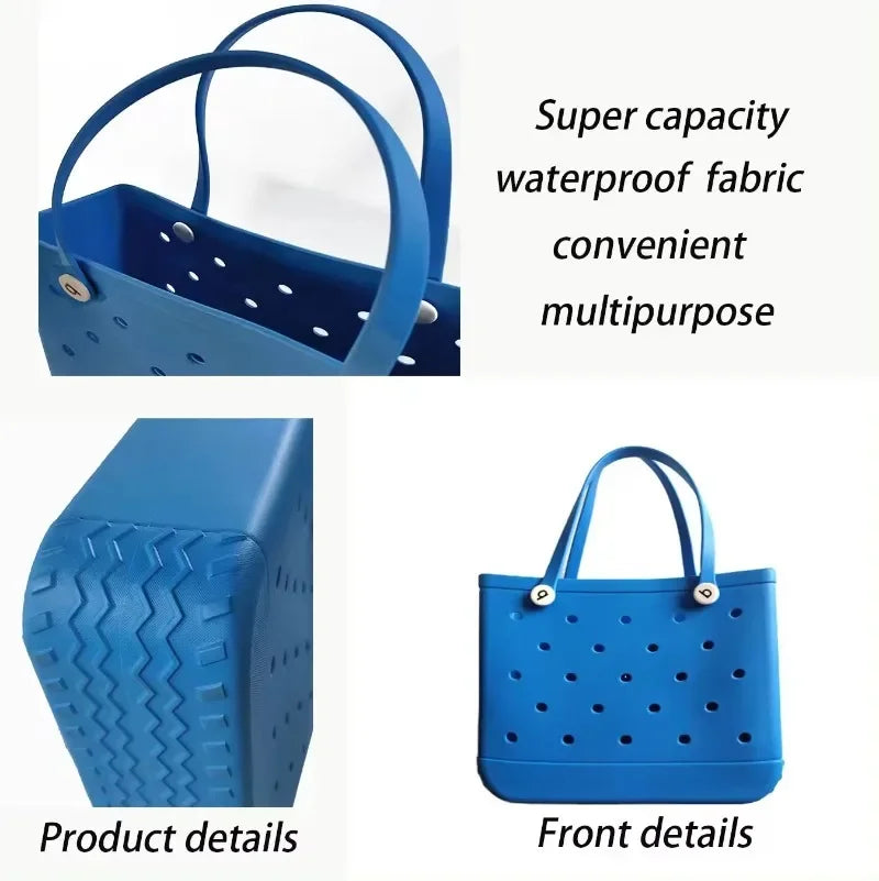 Premium EVA Rubber Waterproof Fashion Beach Bags for Stylish Outings
