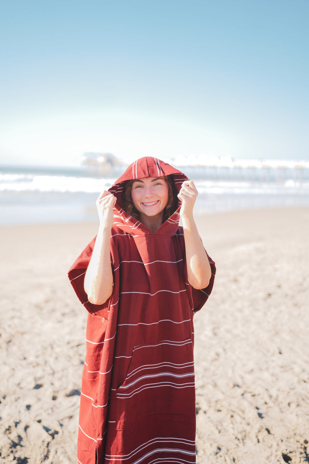 Basiclayersca Del Mar Terry Turkish Towel Surf Poncho Beach