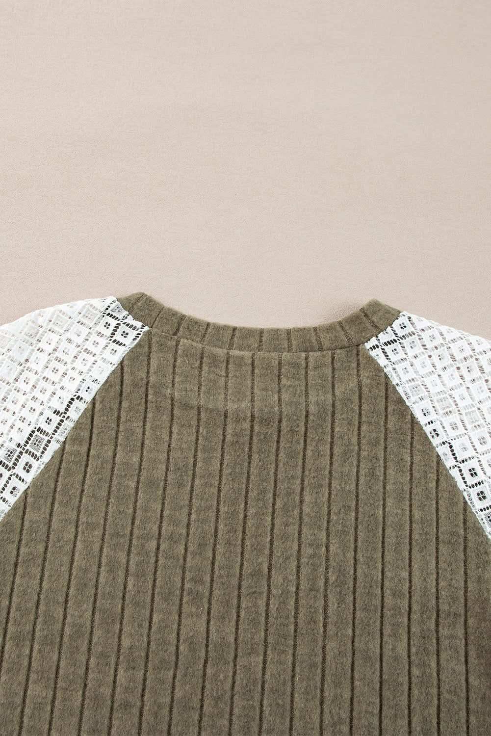 Vineyard green plus size floral blouse