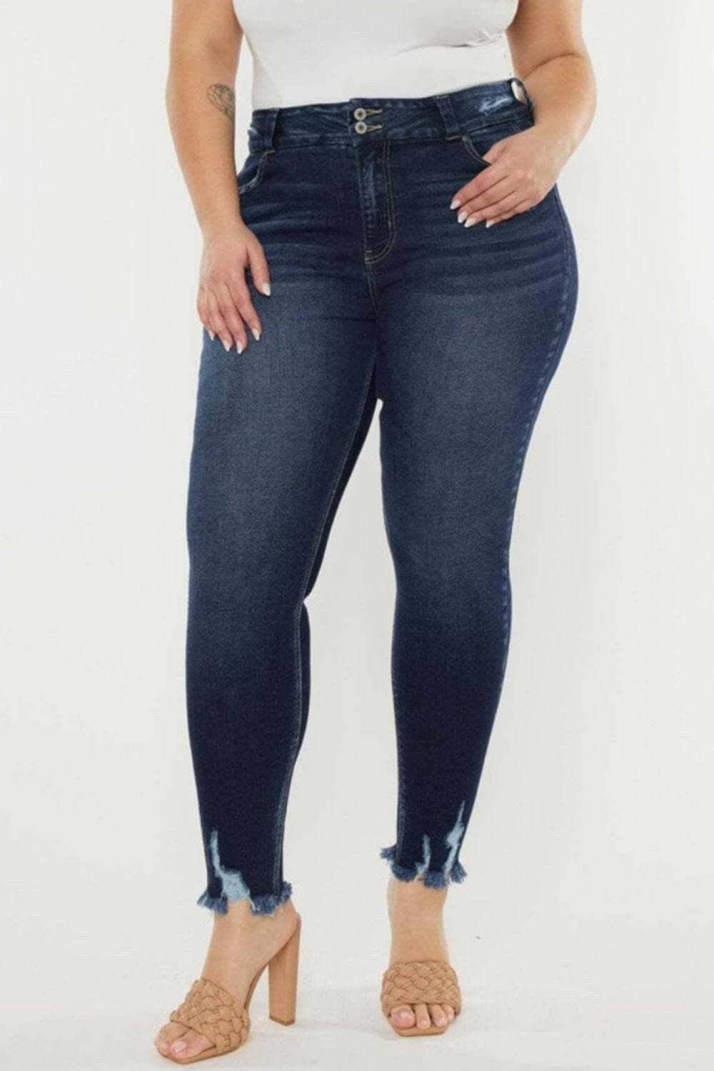 Vintage charm high waist jeans by Kancan