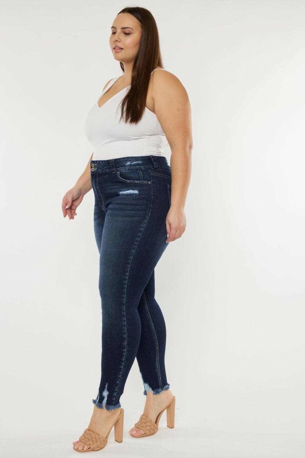 Vintage charm high waist jeans by Kancan