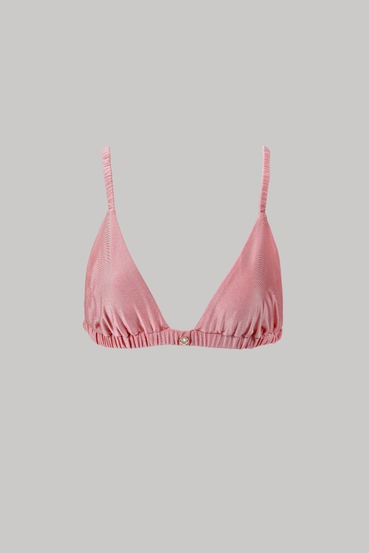 Yasmin Triangle Bikini Top in Pink Musk