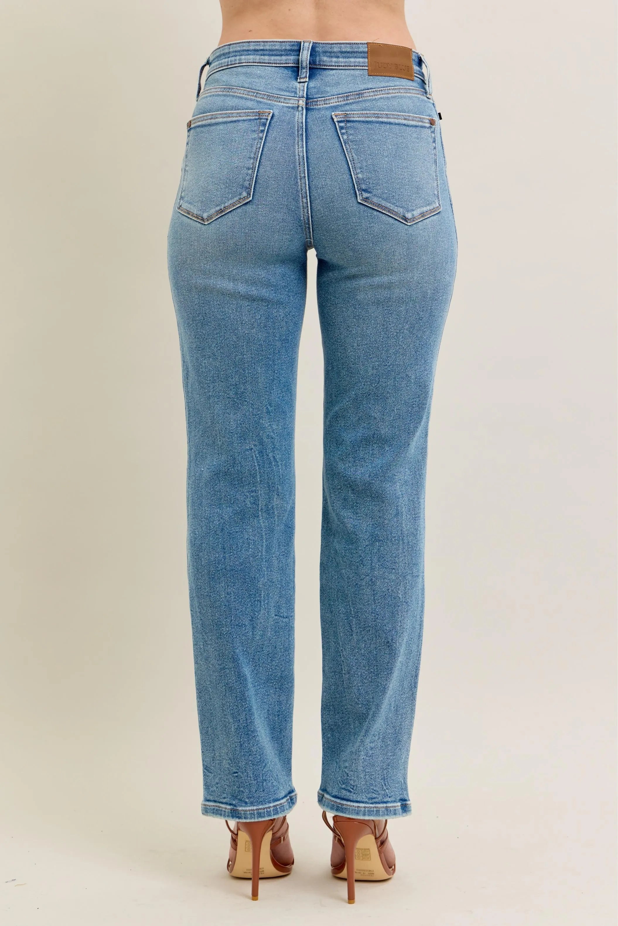 Judy Blue High Rise Vintage Straight Jeans Plus Size