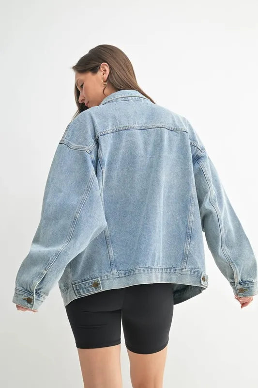 Mono B Boxy Cut Denim Jacket