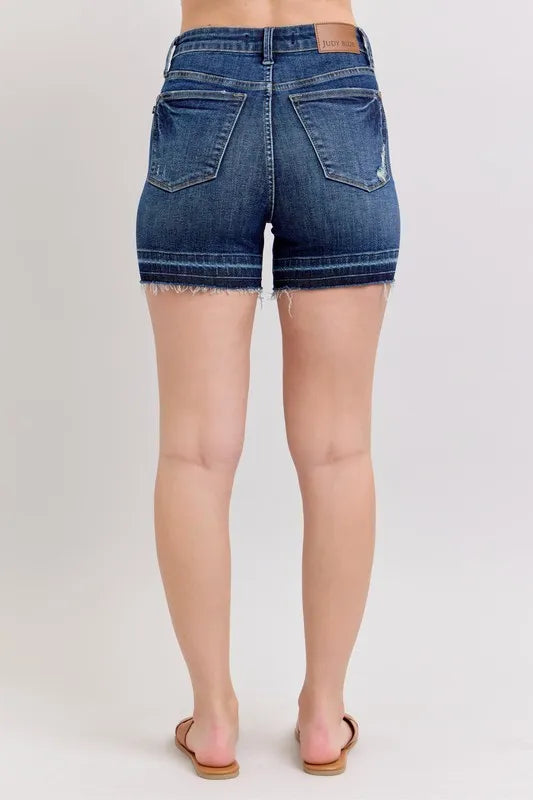 Judy Blue High Waist Tummy Control Denim Shorts Plus Size