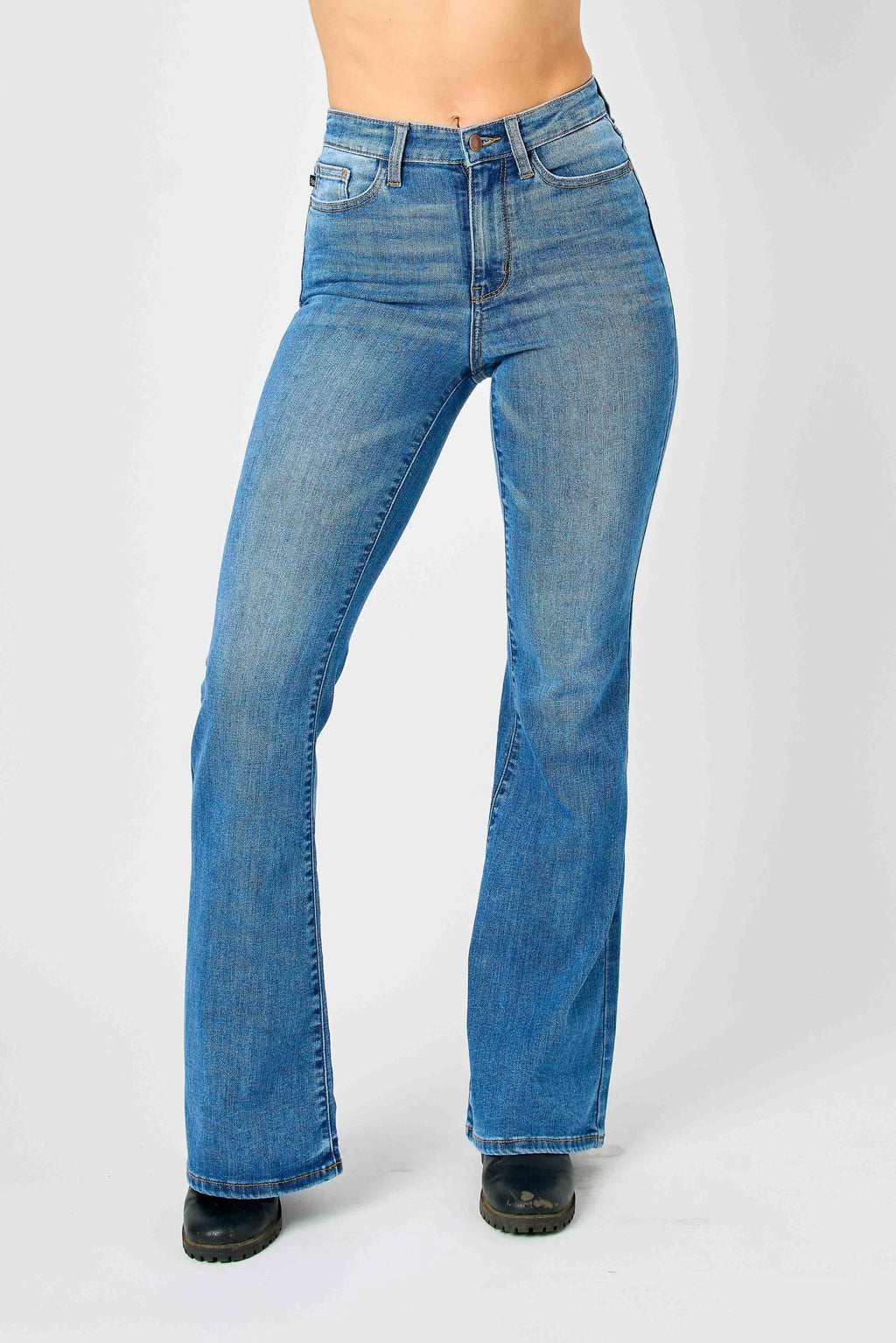 Judy Blue Plus Size High Waisted Classic Flare Jeans