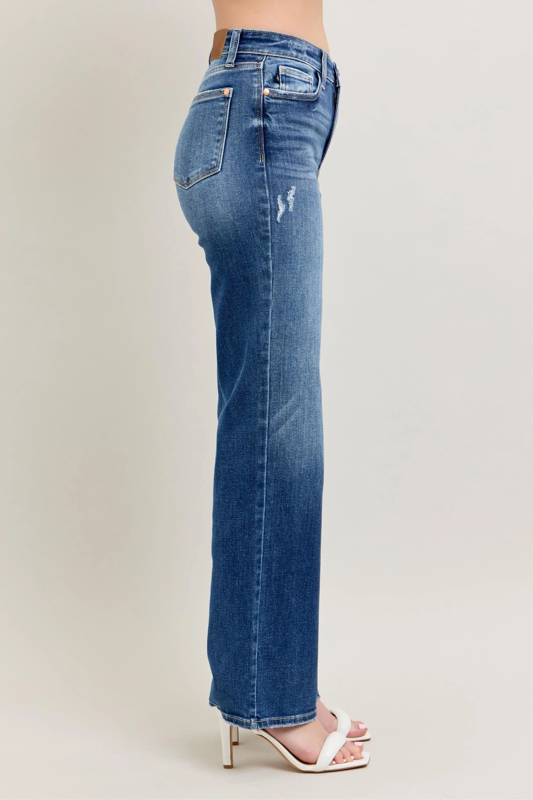 Judy Blue Plus Size High Waist 90s Straight Leg Jeans