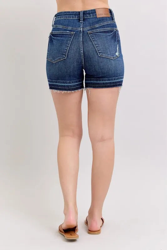 Judy Blue High Waist Tummy Control Denim Shorts Plus Size