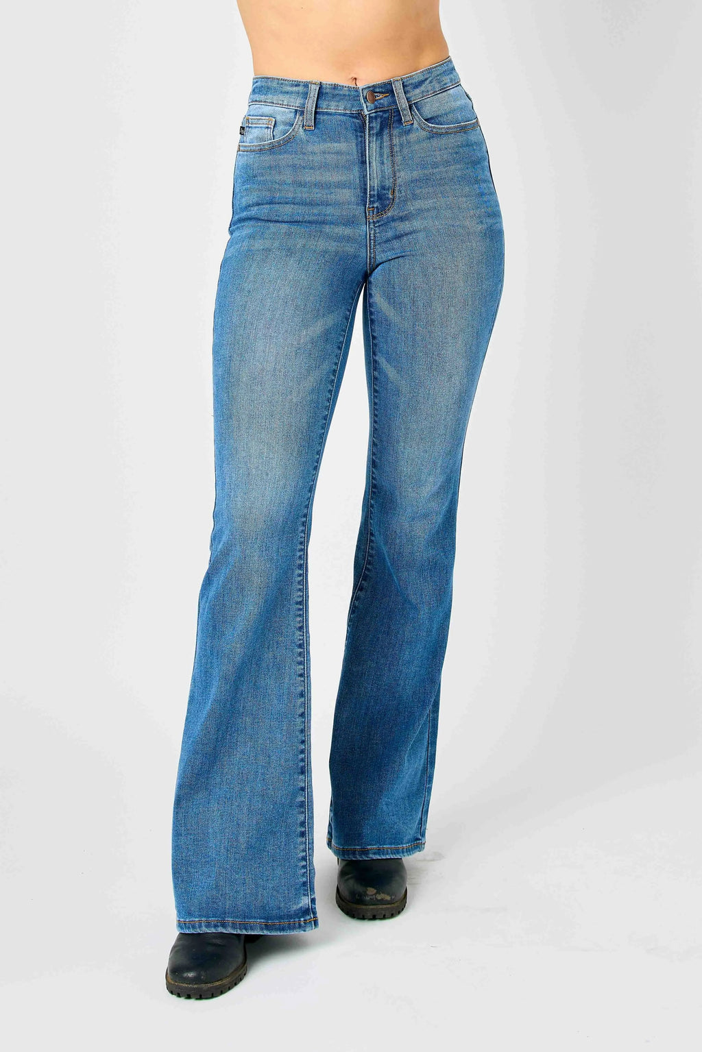 Judy Blue Plus Size High Waisted Classic Flare Jeans