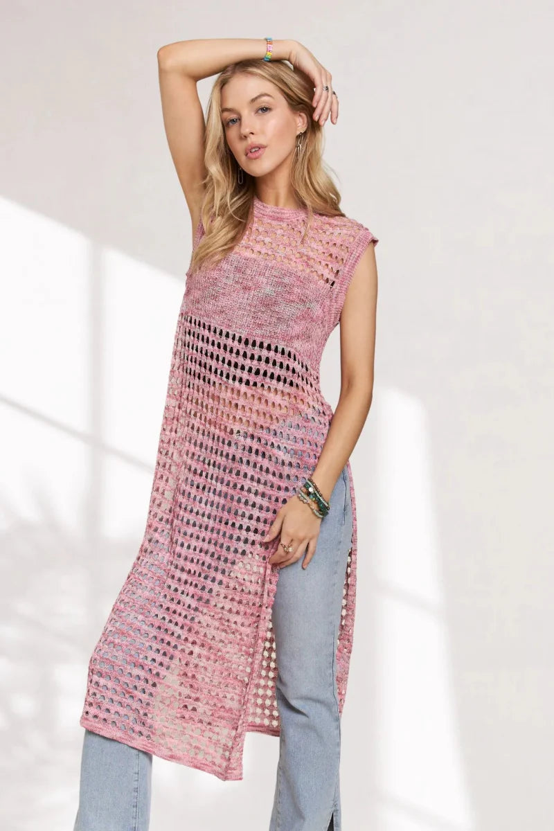 Trendsi ADORA Crochet Tunic Top - Multi Color, Women's Apparel, Shirts & Tops