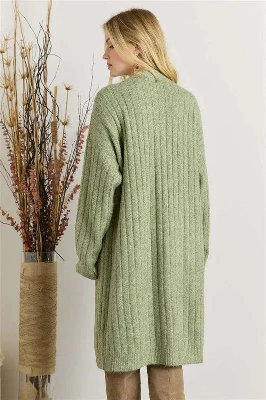 Trendsi ADORA Super Soft Rib Knit Cardigan - Cozy Apparel & Accessories