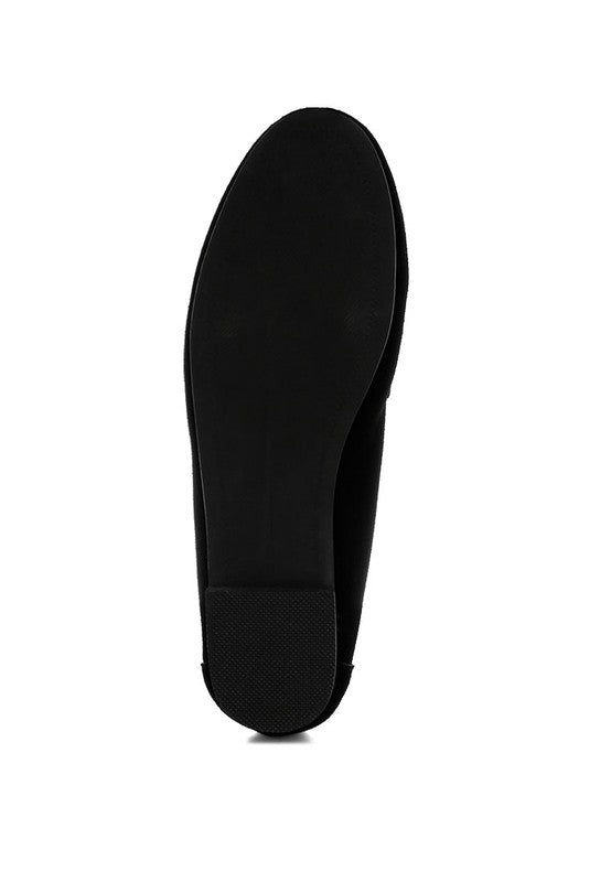 Rag Company Awen Monochromatic Horsebit Real Suede Loafers for Men