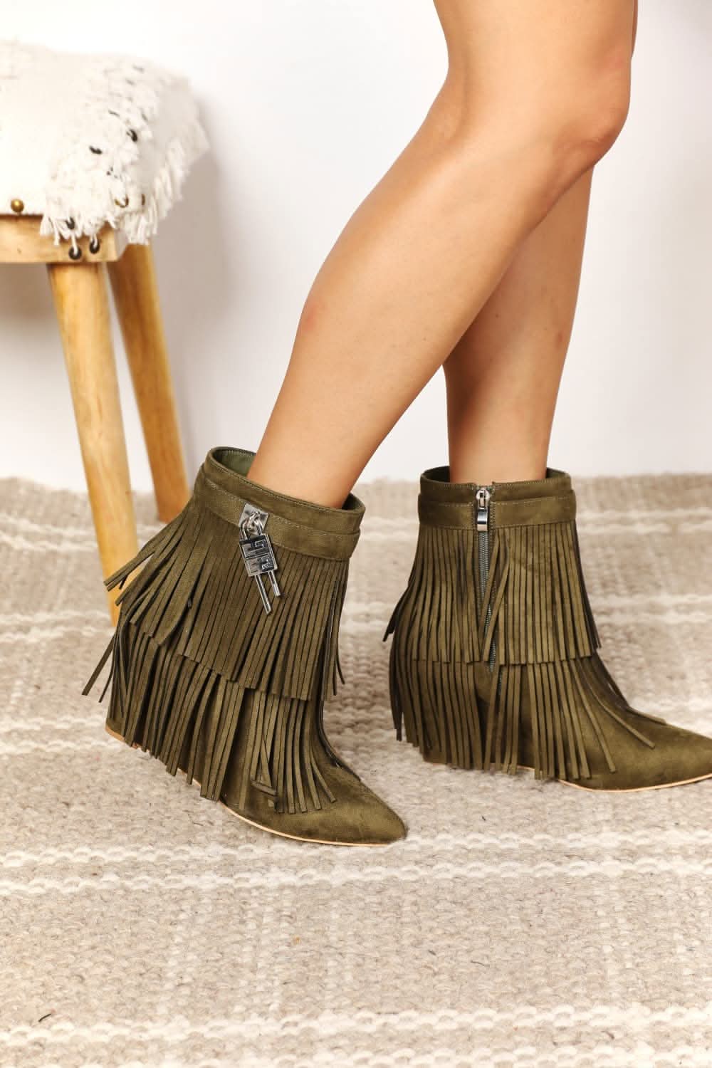 Legend women's vegan suede booties