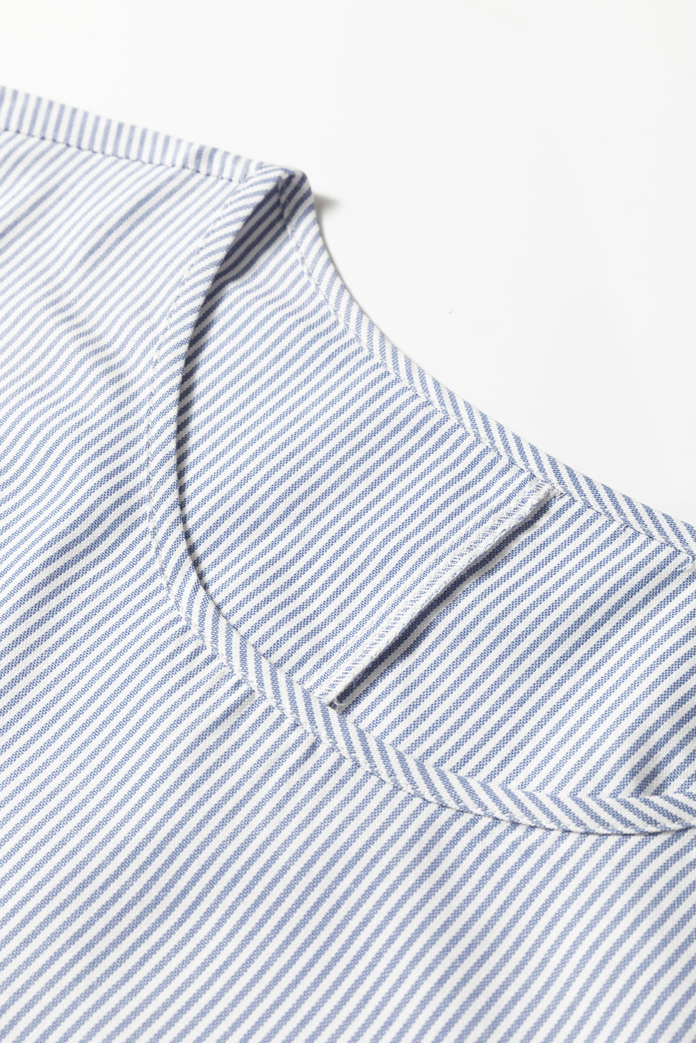 Premium Sky Blue Stripe Patchwork Lace Maxi Dress Bracelet Sleeve