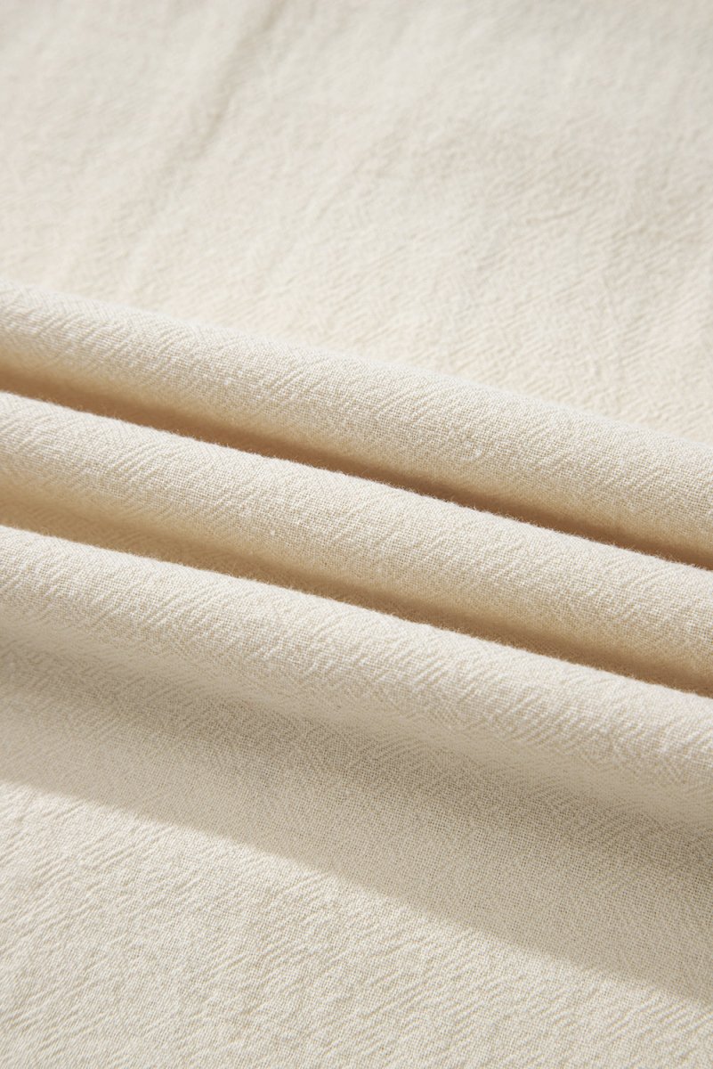 Beige Sleeveless Wide Leg Jumpsuit with Ruched High Waist Design