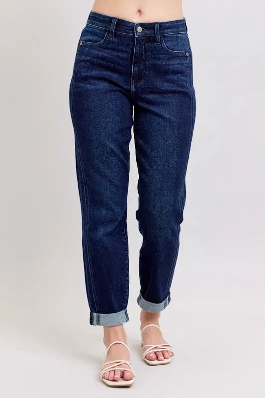 Judy Blue Plus Size High Waist Boyfriend Jeans