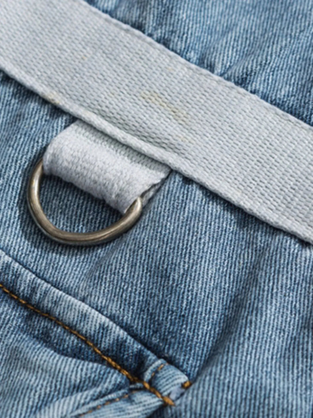 Multi-Pocket V-Neck Denim Vest