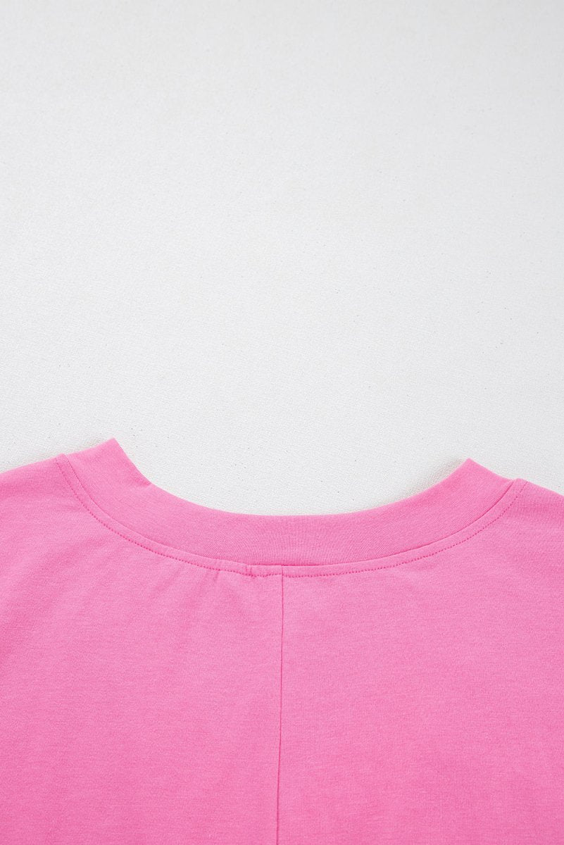 Bonbon Loose Half Sleeve V Neck Knit Romper for Women