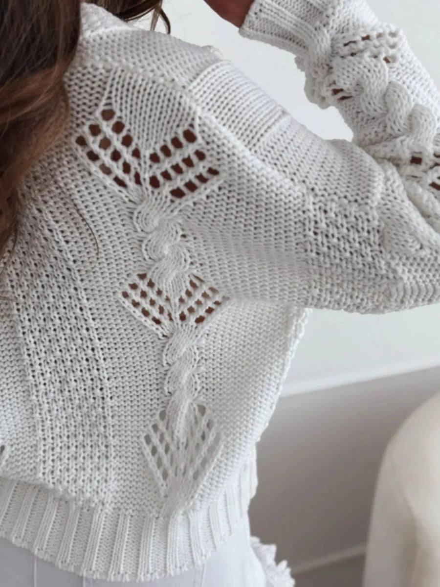 Button Up V-Neck Cardigan