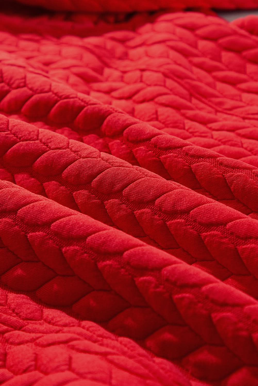 Tomato red plus size pullover