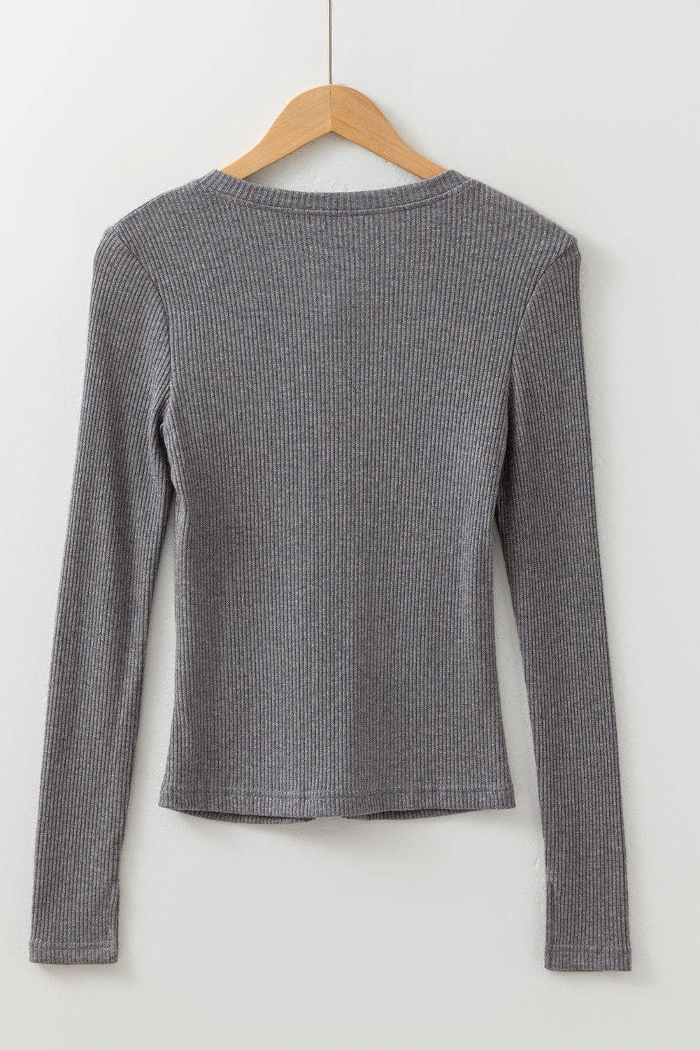 Premium Sleet Ribbed Knit Button Down Slim Cardigan