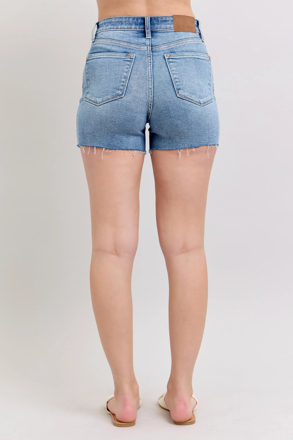 Judy Blue High Waist Distressed Denim Shorts Plus Size