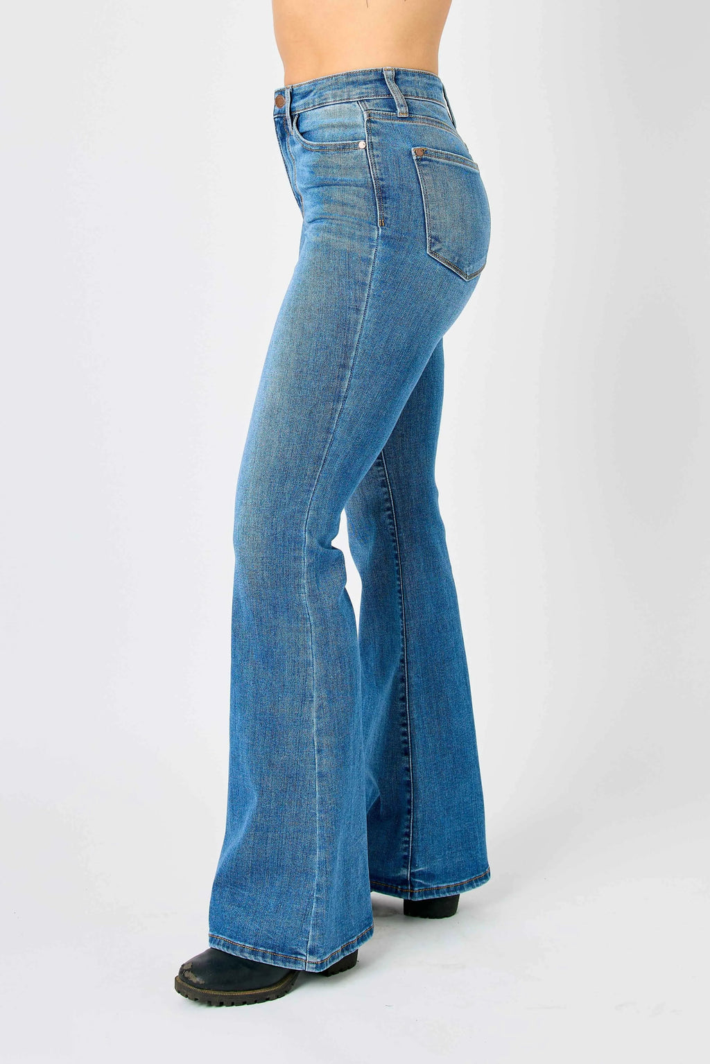 Judy Blue Plus Size High Waisted Classic Flare Jeans