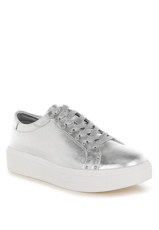 Rag Company Cincinnati Metallic Pleather Chunky Sneakers - Comfortable, Durable Footwear