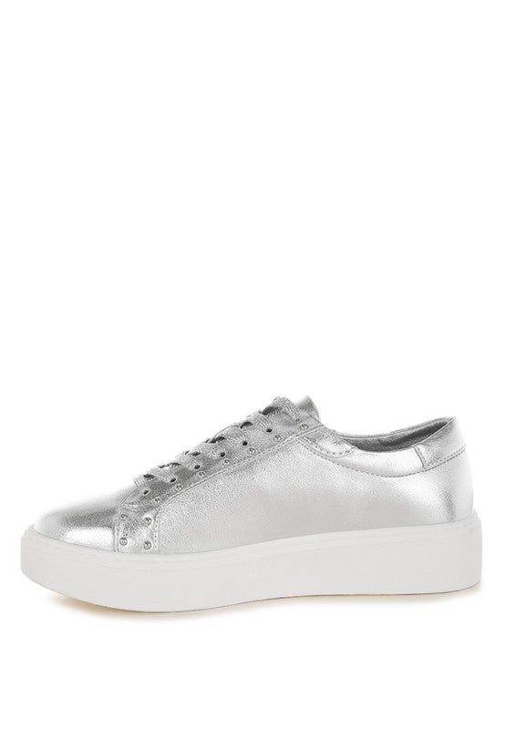 Rag Company Cincinnati Metallic Pleather Chunky Sneakers - Comfortable, Durable Footwear